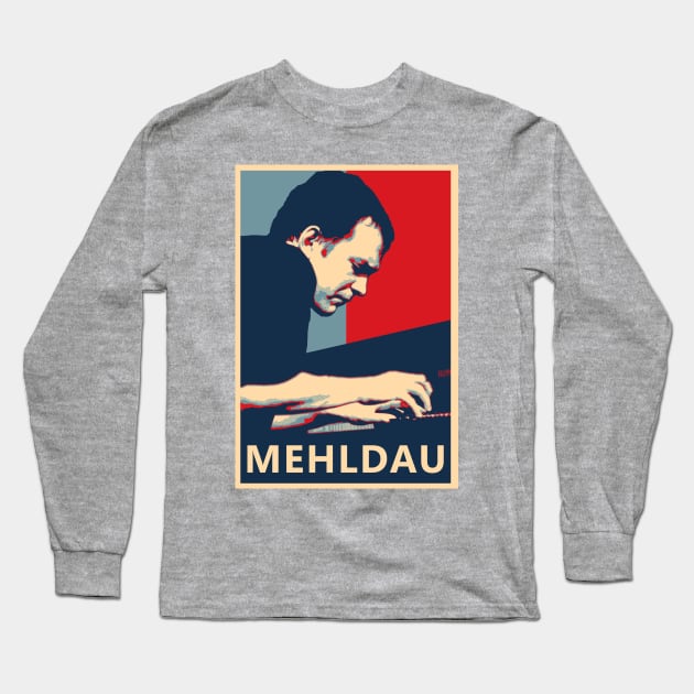 Brad Mehldau pianist Hope Poster - Greatest musicians in jazz history Long Sleeve T-Shirt by Quentin1984